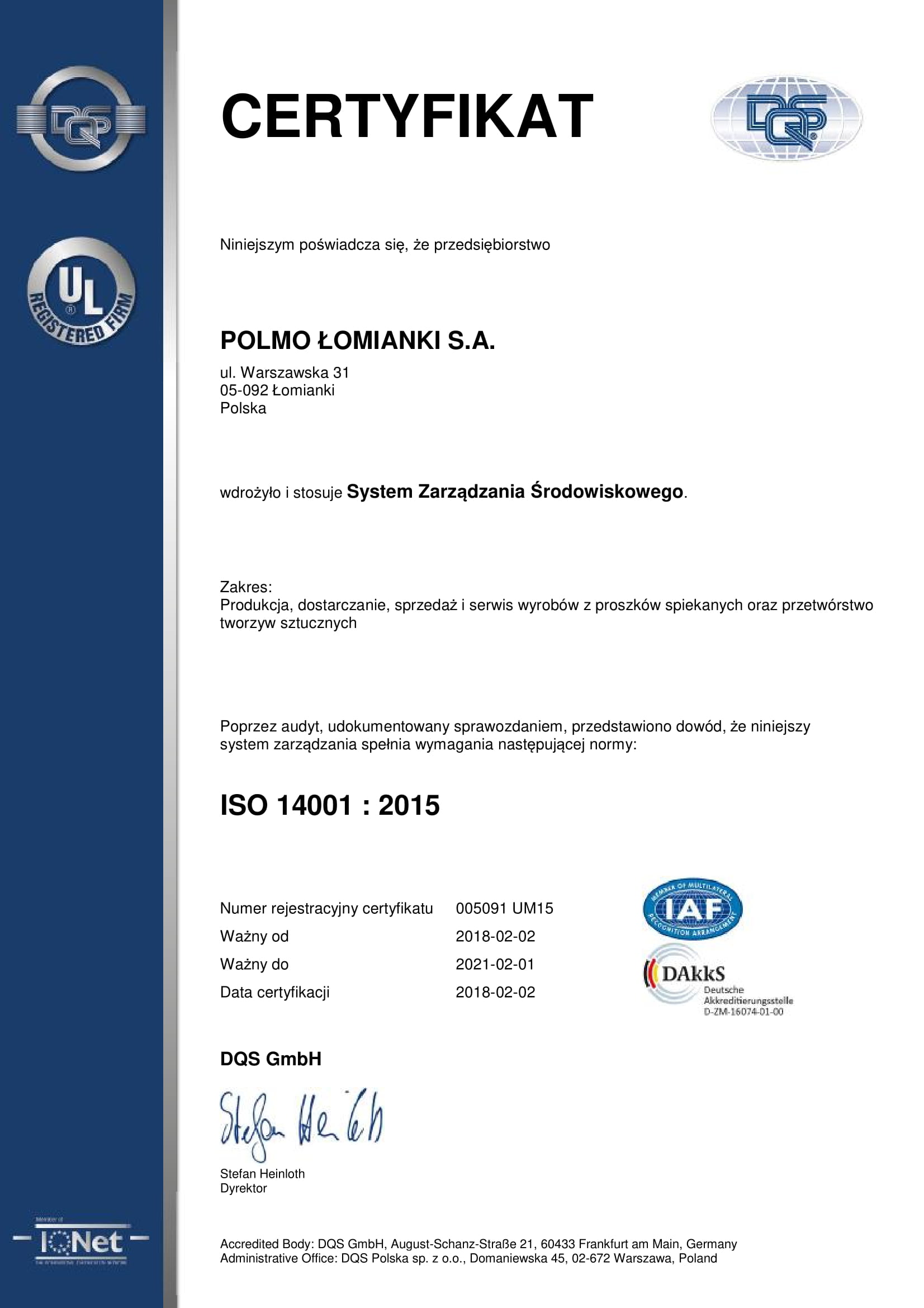 ISO 14001 : 2015